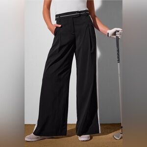 Fabletics Pleated Wide-Leg Trousers- Small Tall